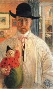 Carl Larsson self examination Spain oil painting artist